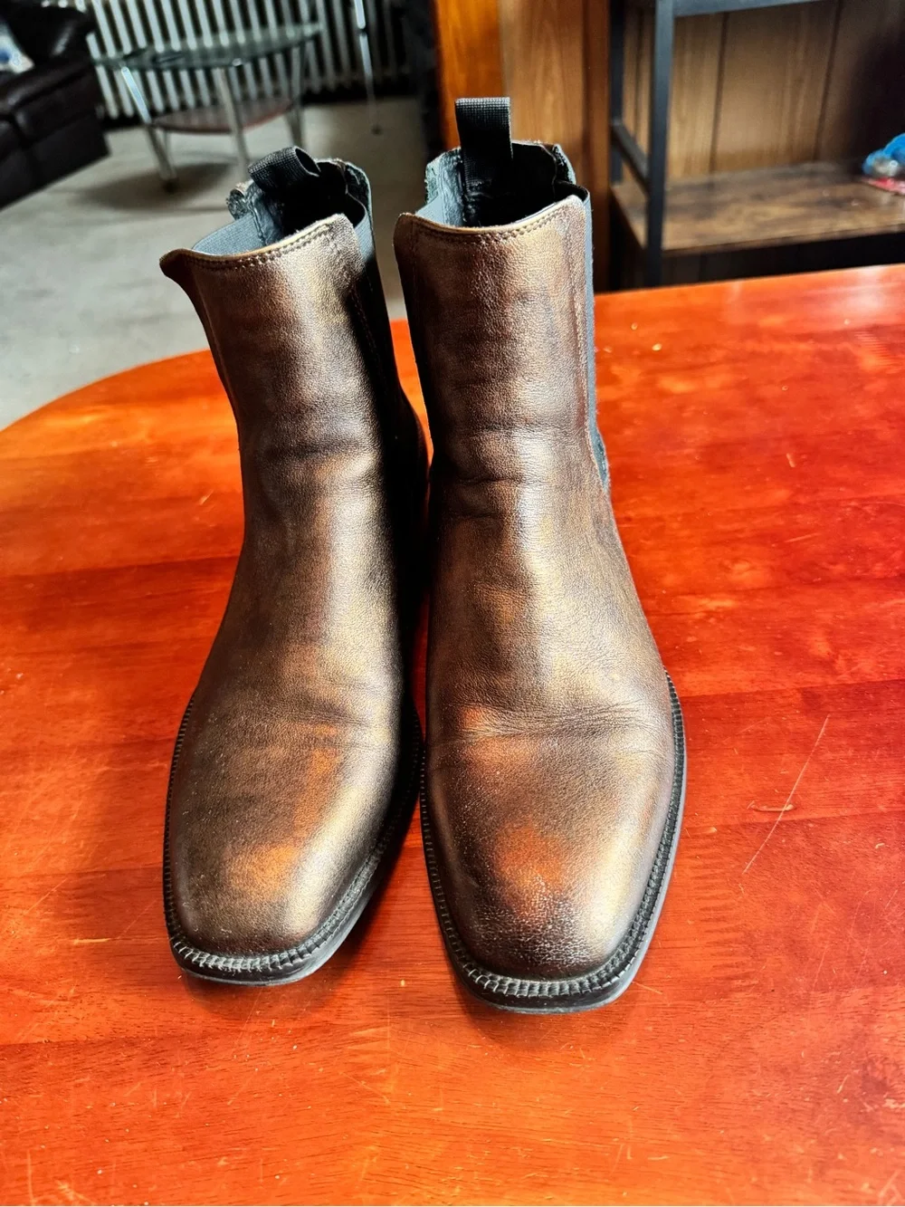 Aldo Brown Leather Chukka Boots
